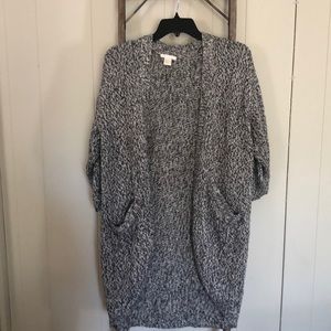 BLACK + GREY H&M SWEATER / CARDIGAN